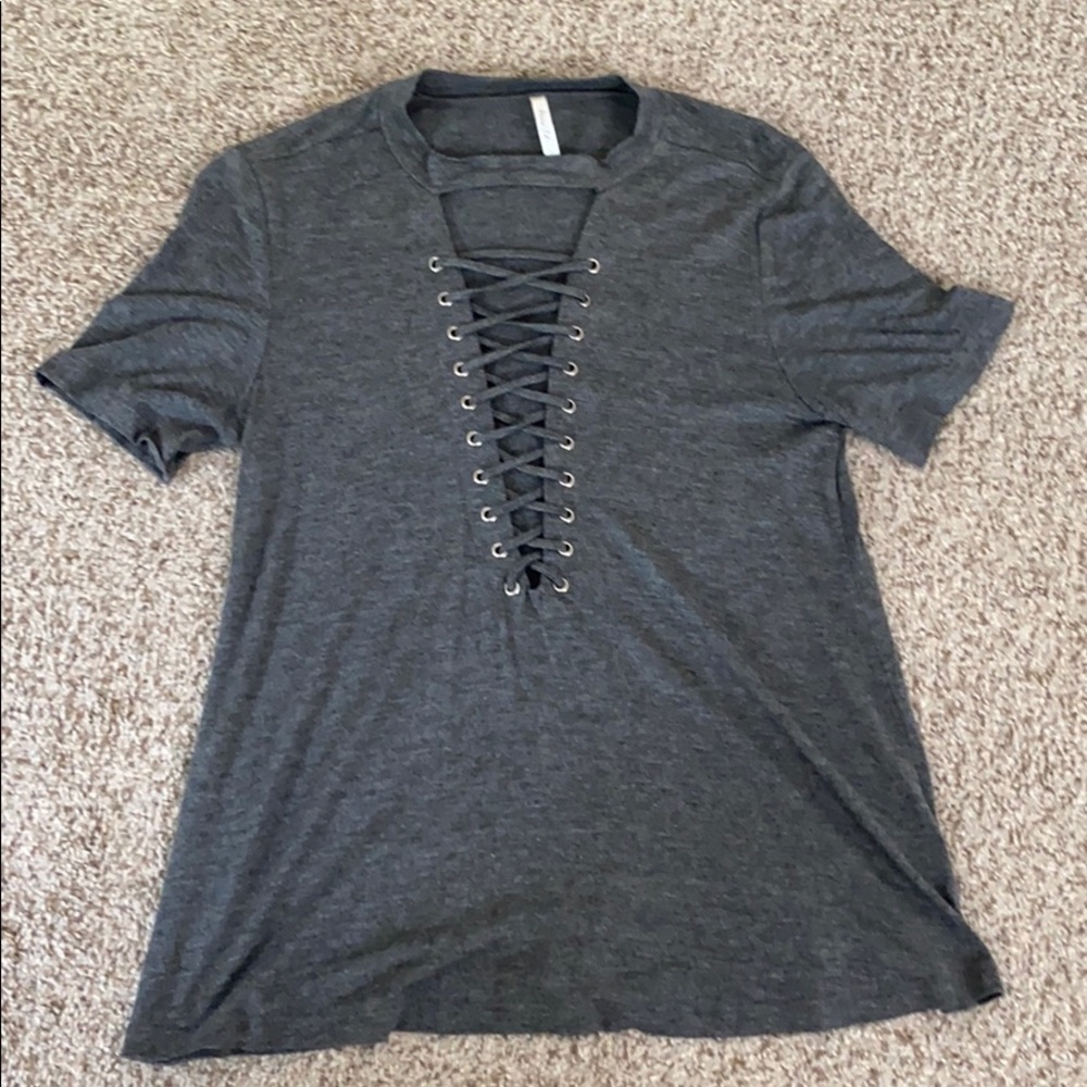 Boutique Top with Deep neck